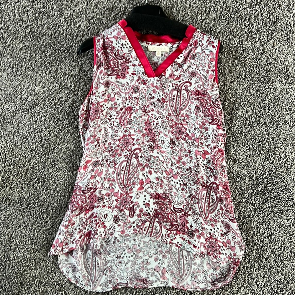 Silk flowered blouse